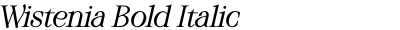 Wistenia Bold Italic